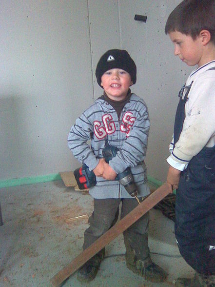 Mein sohn beim arbeiten - 