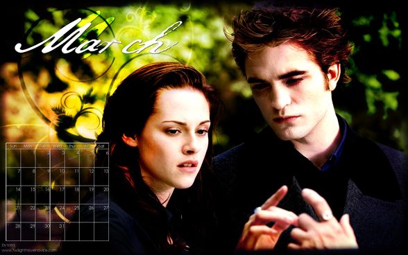 Twilight Saga Desktop Wallpaper Calendar - 