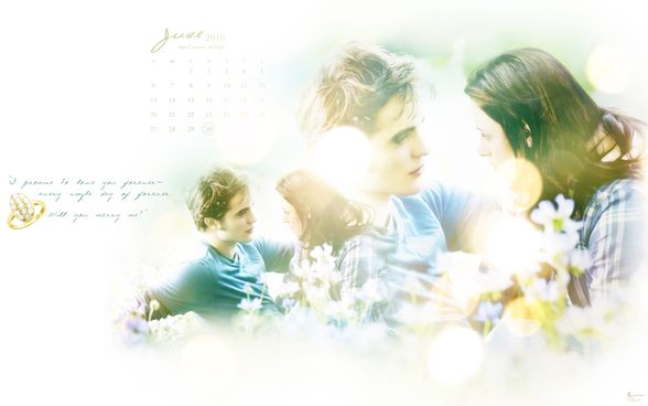 Twilight Saga Desktop Wallpaper Calendar - 