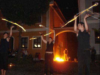 Feuershow Putzleinsdorf Marktfest - 