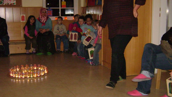 meine kinder beim laternenfest  - 