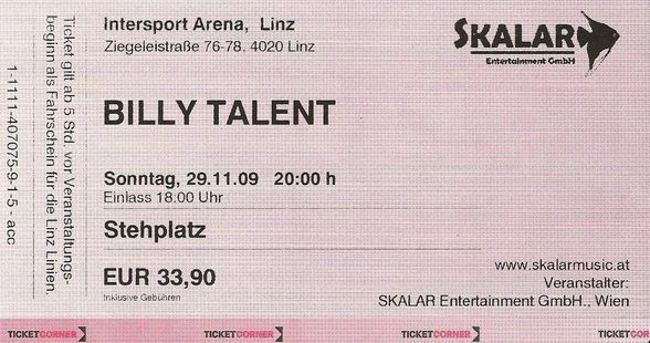 *29.11.o9* Billy Talent konzert.. - 