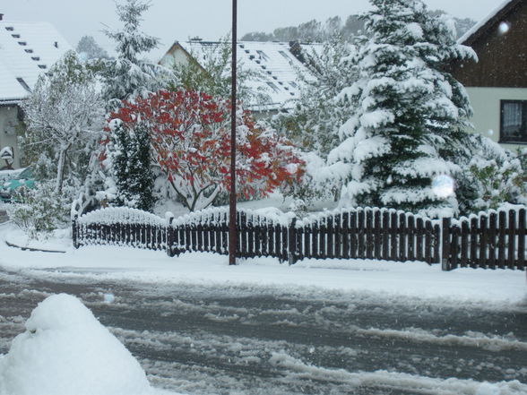 schnee im oktober,klimaerwärmung jaja! - 