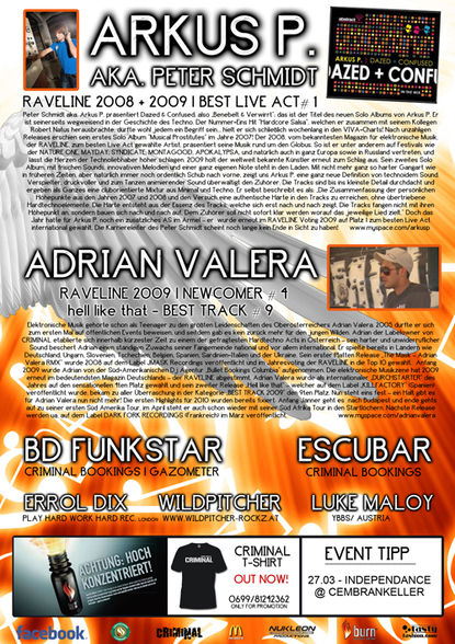 FLYER von div. Events wo ich spielte !  - 