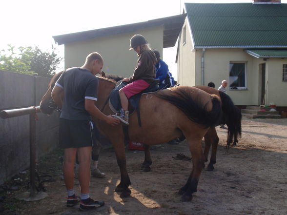 I mei Nichte und mein Bruada beim reiten - 