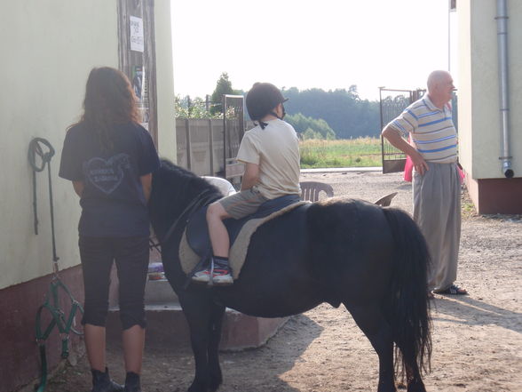 I mei Nichte und mein Bruada beim reiten - 