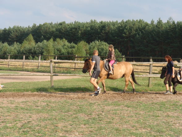 I mei Nichte und mein Bruada beim reiten - 