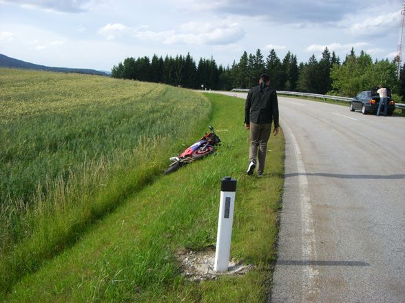 Motorrad Unfall am 10.07.08 - 