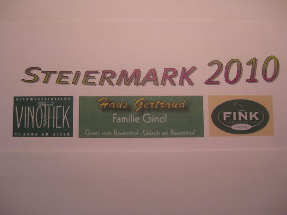 Steiermark 2010 26. - 29.8.10 - 