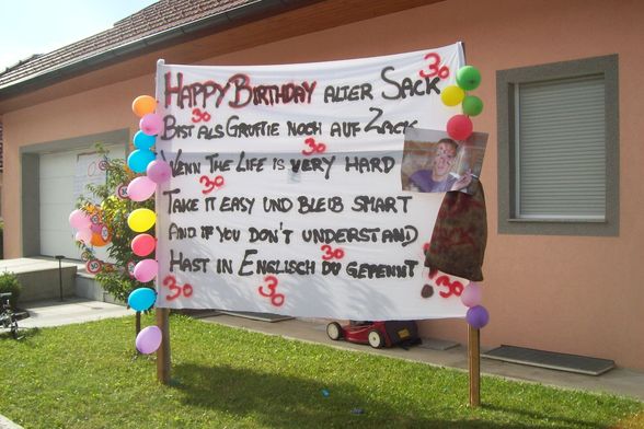 30 Geburtstag  - 