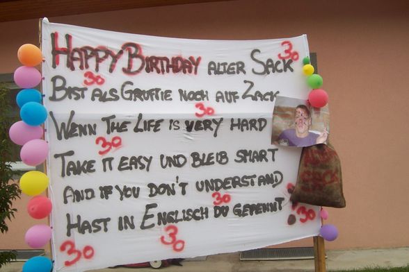 30 Geburtstag  - 