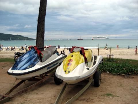 ich und Brigitte am Strand - 