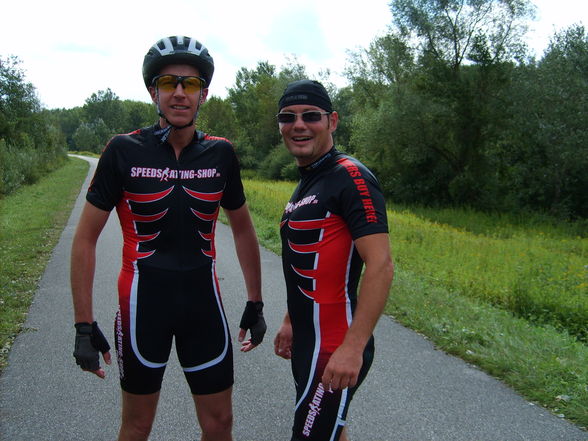 markus und michi beim triathlon 2008+ska - 