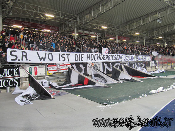 lask hooligan in einsatz - 