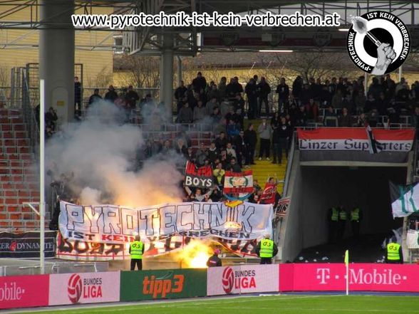 lask hooligan in einsatz - 