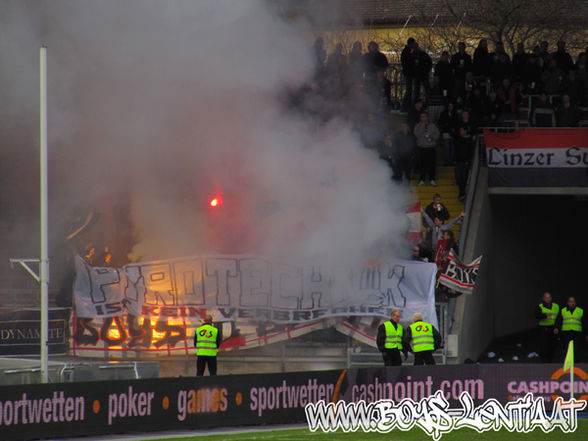 lask hooligan in einsatz - 