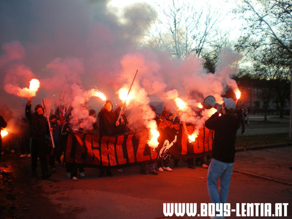 lask hooligan in einsatz - 