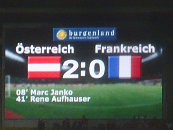 Ländermatch Österreich - Frankreich - 