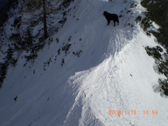 Kasberg bestiegen mit den Skier - 