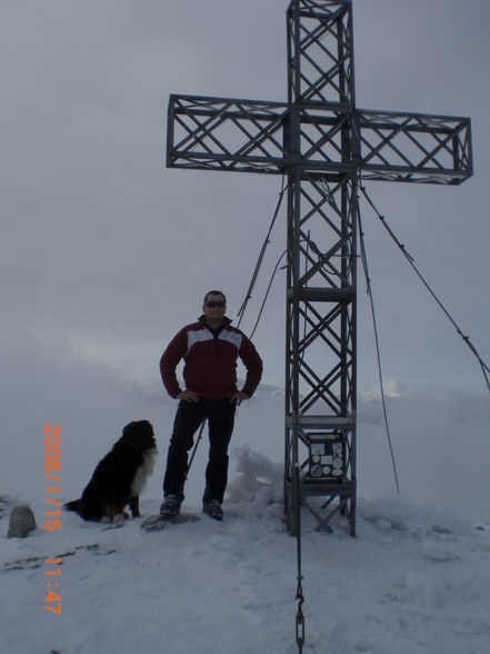 Kasberg bestiegen mit den Skier - 