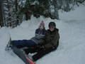 Snowboarding with Katy at Dirn 4316991