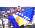 Austria vs Ghana, mit BOSNIEN FLAGGE 21155098