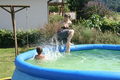 Fabian und ich beim Baden 42300473