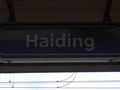 Haiding... Bahnsteig 3... Pfosten 73 62307652